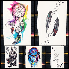tattoo, Necks, Dreamcatcher, Tattoo sticker