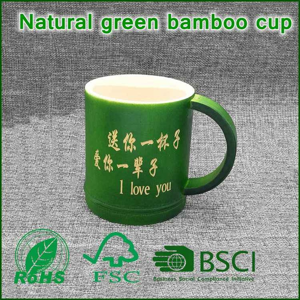 handmade natural bamboo cups eco friendly