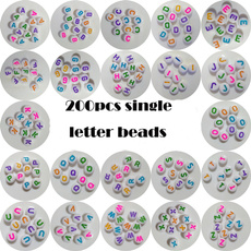 Toy, beads7mm, letterbead, 7mmbead