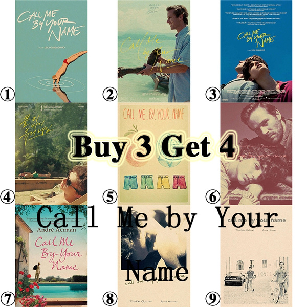 Movie Retro Poster Call Me By Your Name Series 1 Movie Retro Poster Adornment Vintage Anime Posters And Prints Living Room Decorative Painting Core Kraft Paper Wall Stickers 42 30 Cm Wish