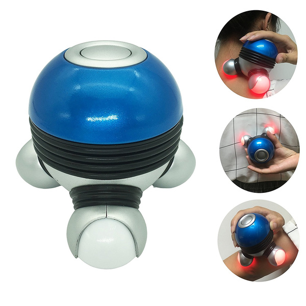 Plastic Blue Handheld neck Massager