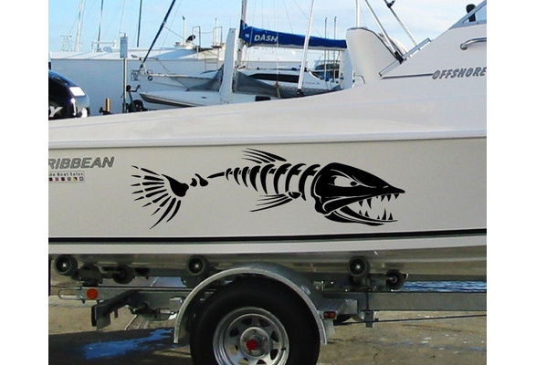 New Brand Huge 900mm Fishing BOAT FISH Stickers Marine Vinyl