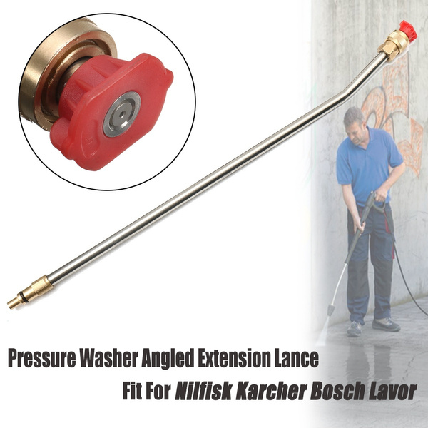 Pressure Washer Angled Extension Lance Nilfisk Karcher Bosch Lavor Compatible 