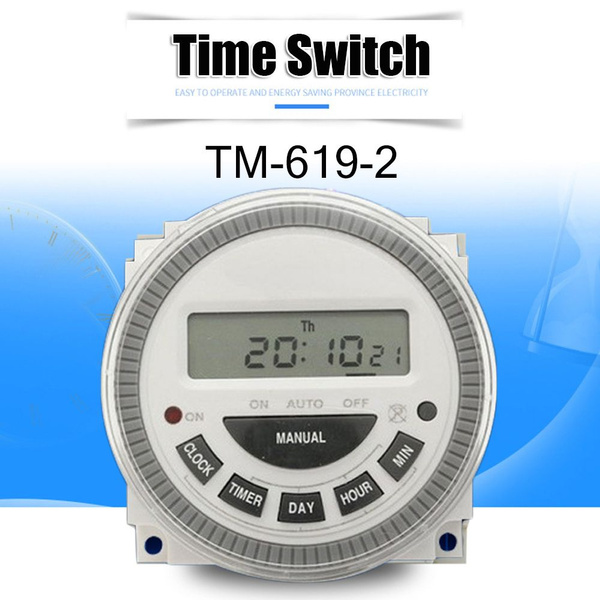 12V~220V Digital LCD Relay Switch Time Control Switch Timer Time Controller