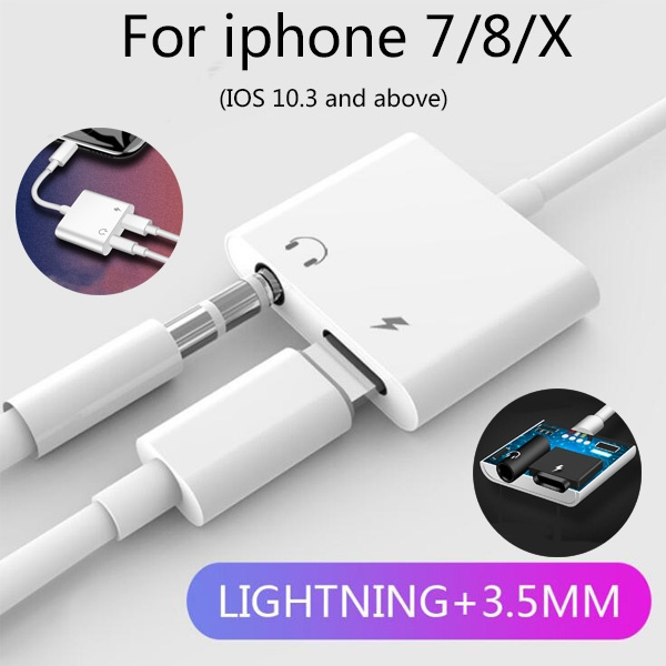 Usb headset to iphone best sale lightning adapter