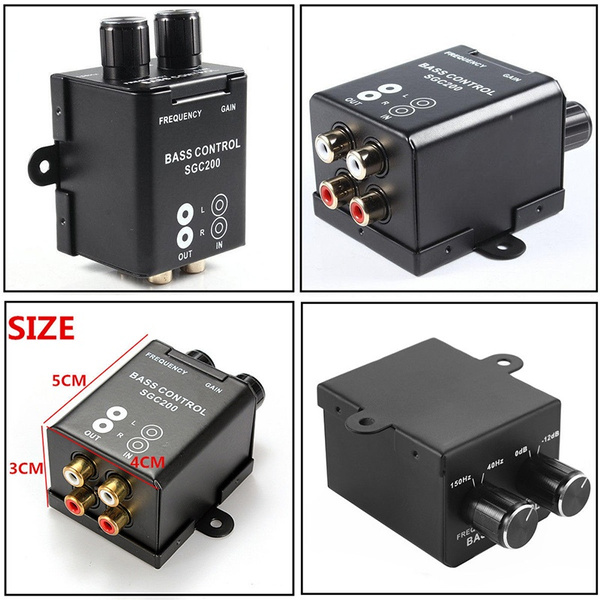 Car Bass RAC Adjust Amplifier Subwoofer Equalizer Crossover Controller