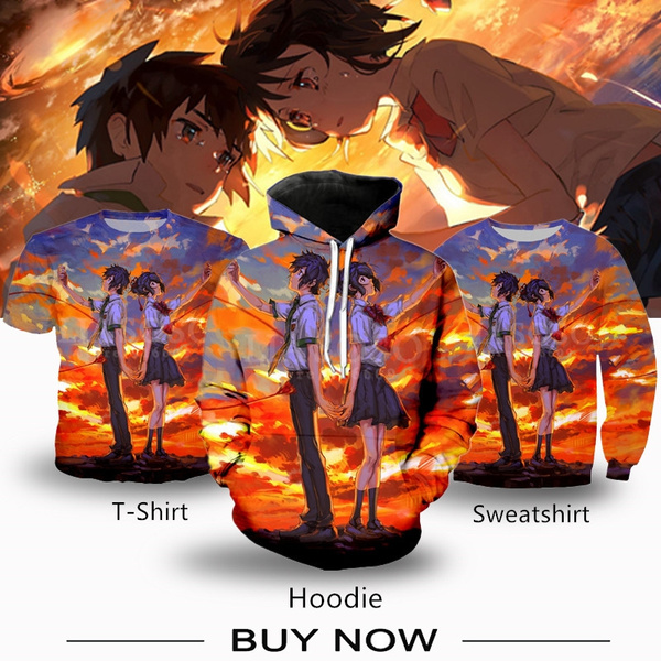 Your name anime discount hoodie