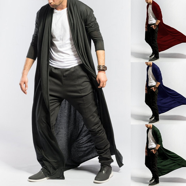 New Street Fashion Mens Long Sleeve Cardigans Casual Solid Slim