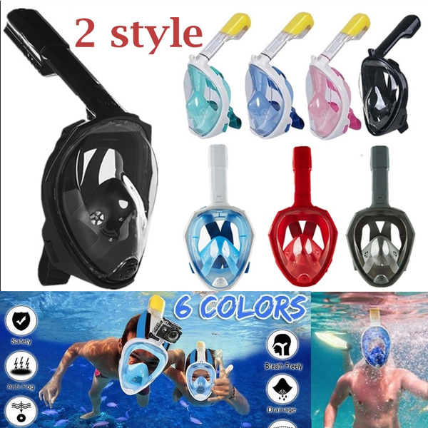 New Underwater Scuba Anti Fog Full Face Diving Mask Snorkeling Set ...