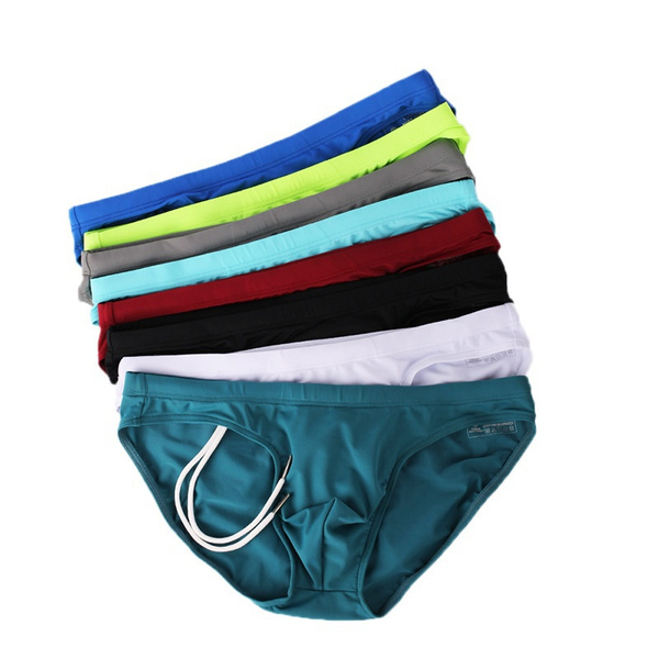 Fashion Men's Underwear Holiday Bikini Men's Briefs Trunks Swimbriefs ...
