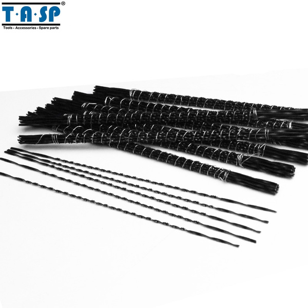TASP 48pcs 130mm Spiral Scroll Saw Blades for Hand Fret Saw TPI  28/34/37/40/44/46