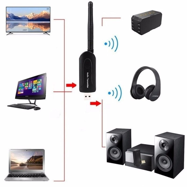 USB Wireless Bluetooth 4.0 A2DP 3.5mm Stereo Music Audio Transmitter Sender B 