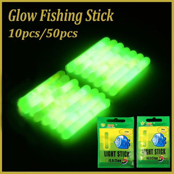 50 pcs Glow Sticks Fishing, Fishing Light Sticks, 4.5 x 37 mm