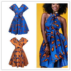 africanprint, dashikiskirt, Summer, Dress