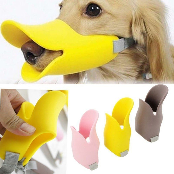 Puppy Pet Dog Muzzle Anti-Bite Bark Muzzle Quack Duck Bill Design