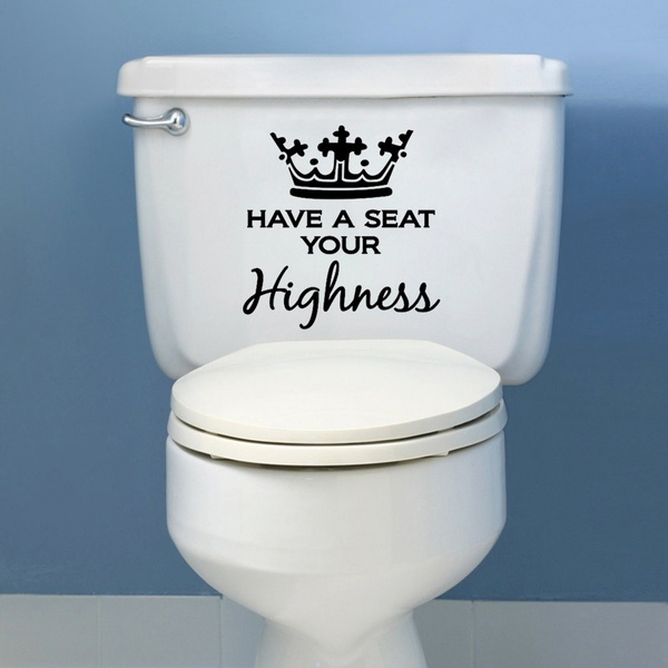 Funny Toilet WC King's Throne Vinyl Wall Stickers | Wish Funny Toilet WC King's Throne Vinyl Wall Stickers | Wish