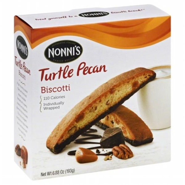 Nonnis 219801 6.88 oz. Biscotti Turtle Pecan Wish