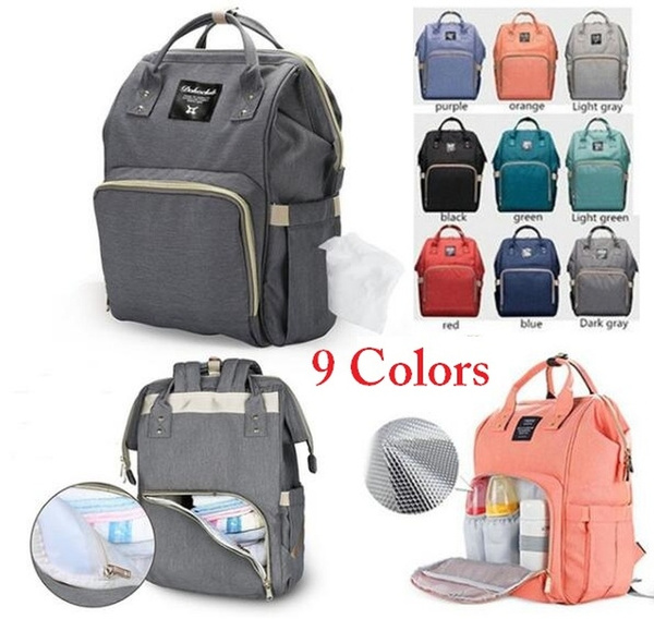 2016 New Mummy baby travel diaper bag Multifunction maternity shopping backpack 