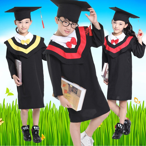 Child Shiny Red Graduation Cap & Gown - Preschool & Kindergarten – Graduation  Attire