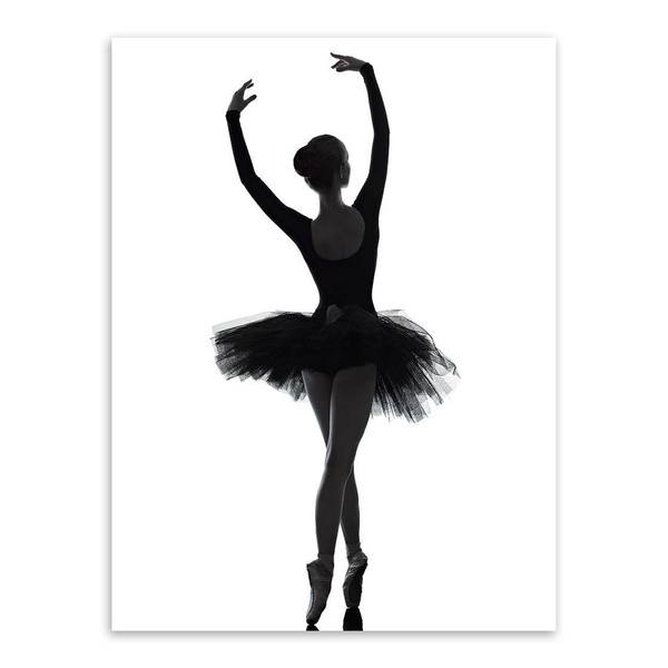 black ballet dancer painting