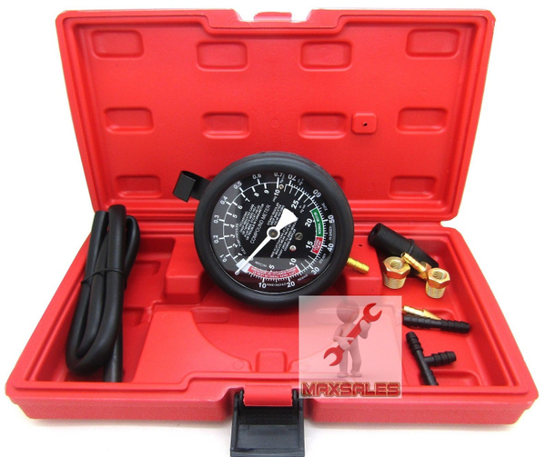 New Fuel Pump & Vacuum Gauge Tester Pressure New Auto Mechanic Tester