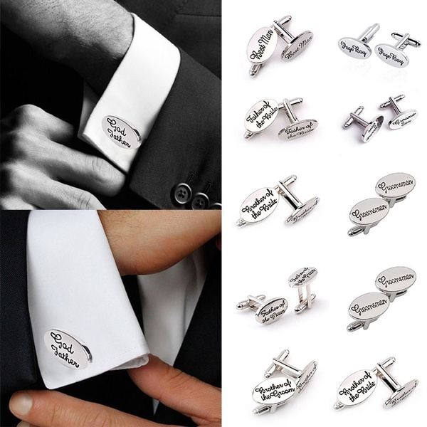 2pcs Pair Wedding Jewelry Men Cufflinks French Shirt Cuff Links Sleeve Button Groom Bridegroom Best Man Usher Page Boy Father Of The Bride Groom Wedding Accessories Gifts For Men Wish