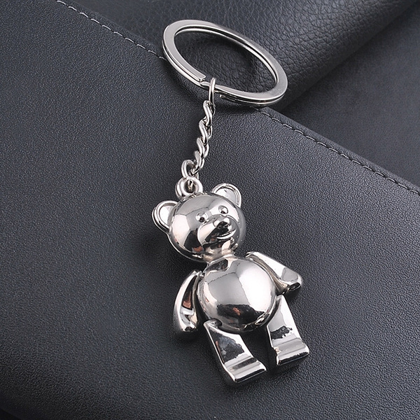 1Pc Lovely Activities Bear Metal Key chain Teddy Bear Key Ring ~Cute Gift |  Wish