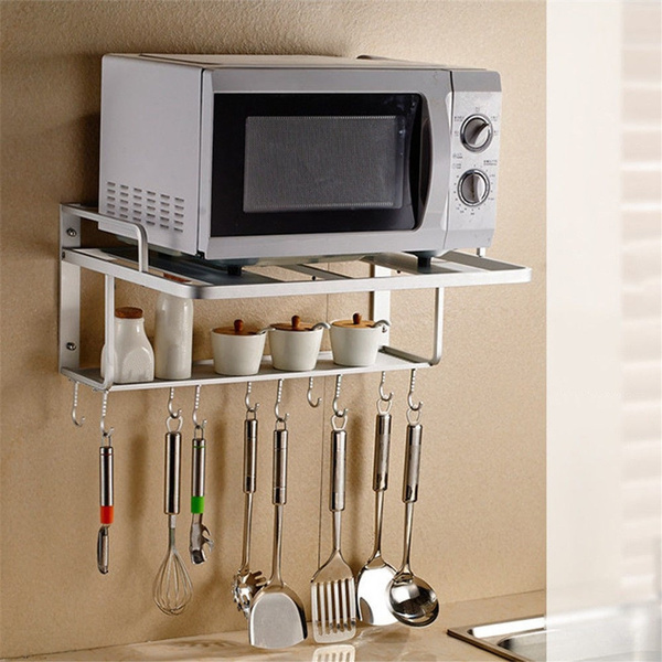 Hanging Microwave Oven Stand Storage Rack Shelf E Saving Kitchen Bracket New Wish Hanging Microwave Oven Stand Storage