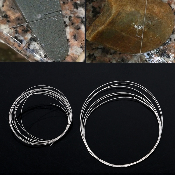 1M DIY Hojas de sierra de diamante Alambre de corte para esmeril Jade 