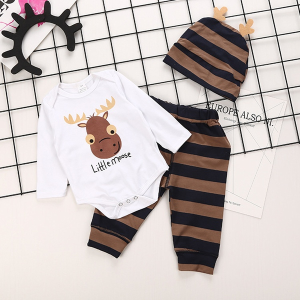 baby boy moose outfit