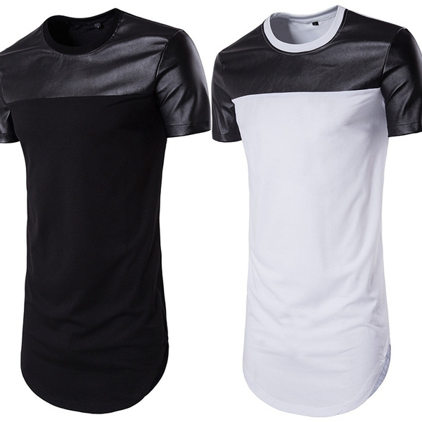 Mens Hooded Hipster Hip Hop Streetwear Short Sleeve Men Longline Zipper T Shirt Mens Hooded Hipster Hip Hop Streetwear Short Sleeve Men Longline Zipper T Shirt