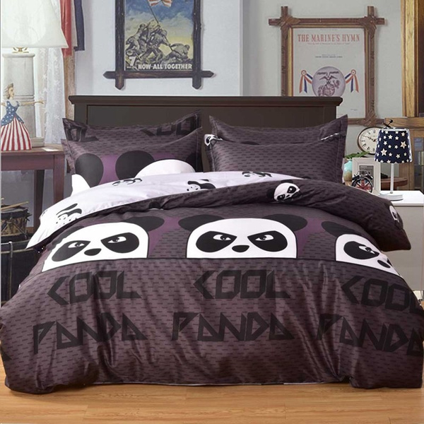 Home Textile Cool Panda Bedding Set Kid, Panda Bedding Twin