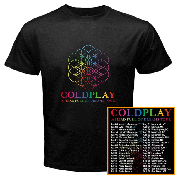 coldplay tour t shirt