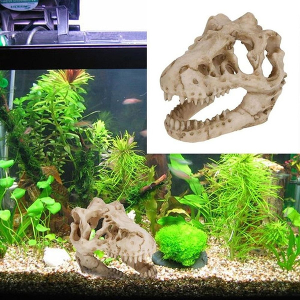 skeleton fish tank decorations