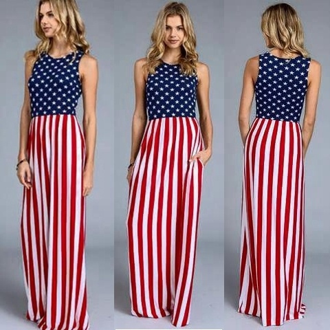 USA Flag Dress