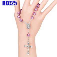 Charm Bracelet, Beaded Bracelets, rosary, Romantic