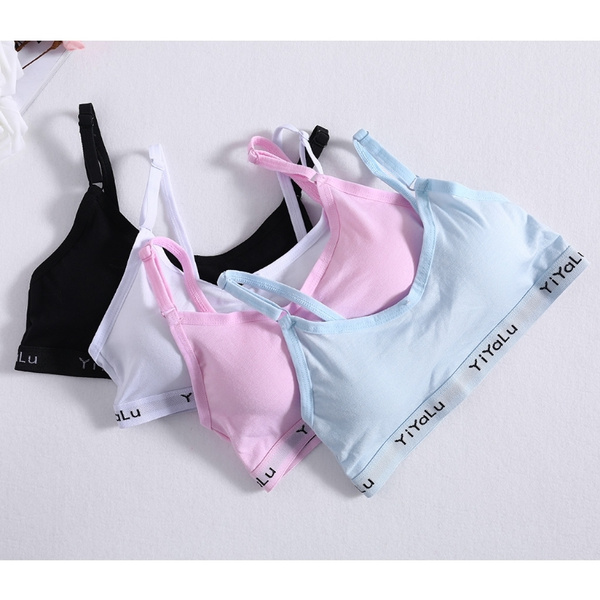 Breathable Cotton Girls Training Bras for Young Teens, Kids Intimates  Underwear