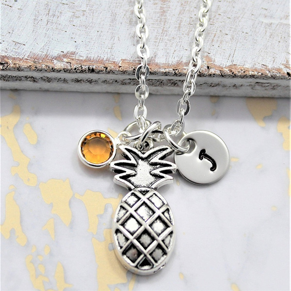 Silver pineapple Necklace earring pendants,women jewelry,birthday Gifts