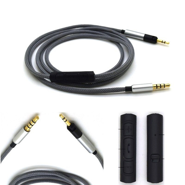 Cable for Audio Technica ATH-M50x ATH-M40x ATH-M70x headphones Remote volume Mic