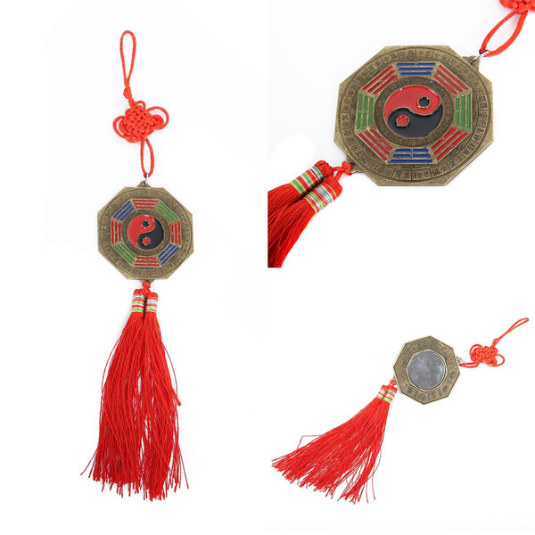 Chinese Feng Shui 7cm Bagua Mirror Good Luck Fortune Prayer Hanging ...