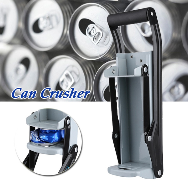 Fdit 16 oz Metal Can Crusher Smasher Wall-Mounted Smasher Crushes Soda Cans Beer Cans and Bottles for Recycling