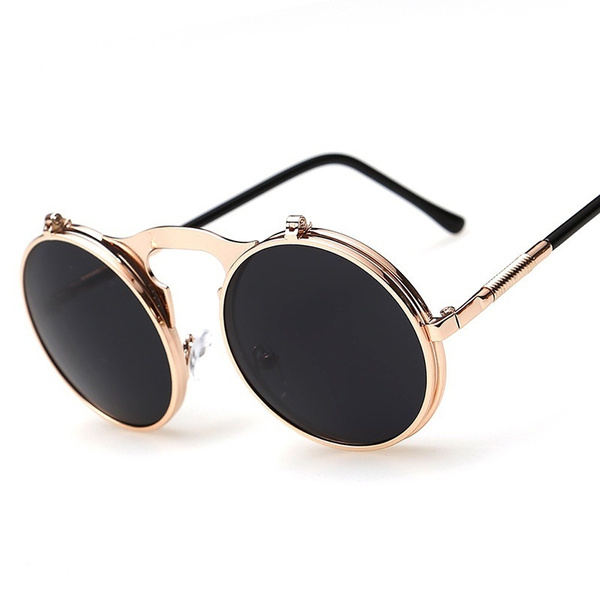 Retro metal hot sale sunglasses