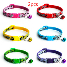 2018 Latest Adjustable 1.0cm Width Small Dogs Cat Collar Puppy Nylon Pet Dog Collar Necklace with Bell For Dog Supplies