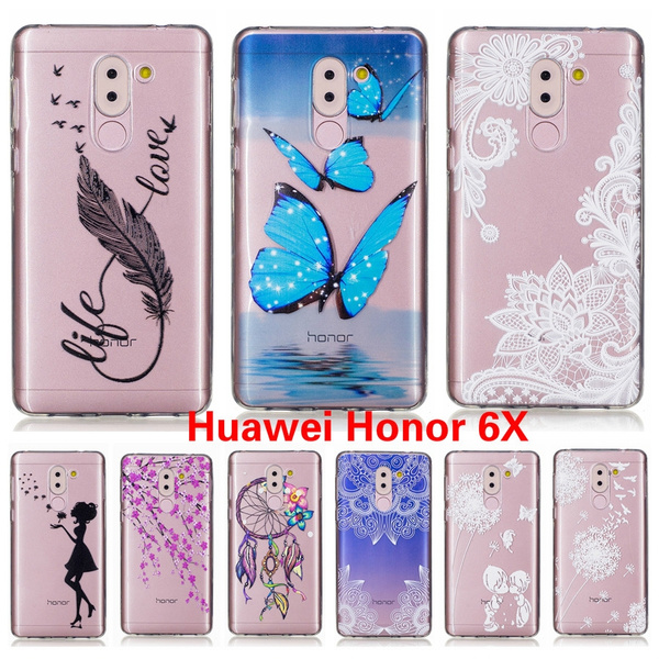 Soft TPU case sFor Fundas Huawei Honor 6X case For Coque Huawei Honor 6X phone cases Transparent Silicone cover