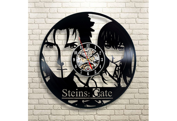 Steins Gate Anime Best Wall Clock Home Room Art Vinyl Record Wall Clock Modern Decoration Home Fashion Wall Clock Wish