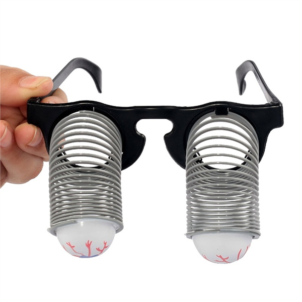 Bloodshot Eyeballs Spring Glasses Droopy Horror Goofy Disguise Funny