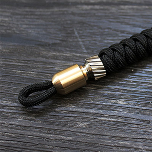 Brass Wind and Fire wheel Knife Bead EDC Outdoor DIY Paracord Accessories  Woven Bracelet Charm Lanyard Pendant Hanging Jewelry
