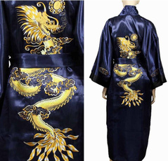 Chinese silk dragon robe pajamas Both for men and women