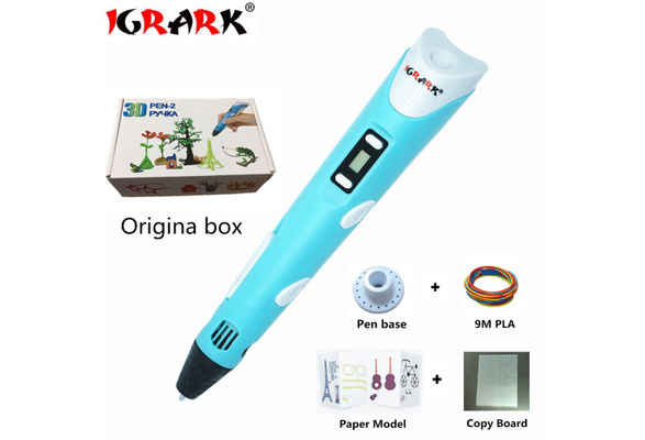 IGRARK Magic 3d printer pen Drawing pen With 3Color PLA filaments