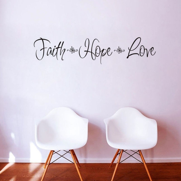Faith Hope Love Star Spiritual Vinyl Wall Art E Decal Sticker Lettering Wish - Large Spiritual Wall Decals Faith Hope Love Star Spiritual Vinyl Wall Art E Decal Sticker Lettering Wish - Large Spiritual Wall Decals